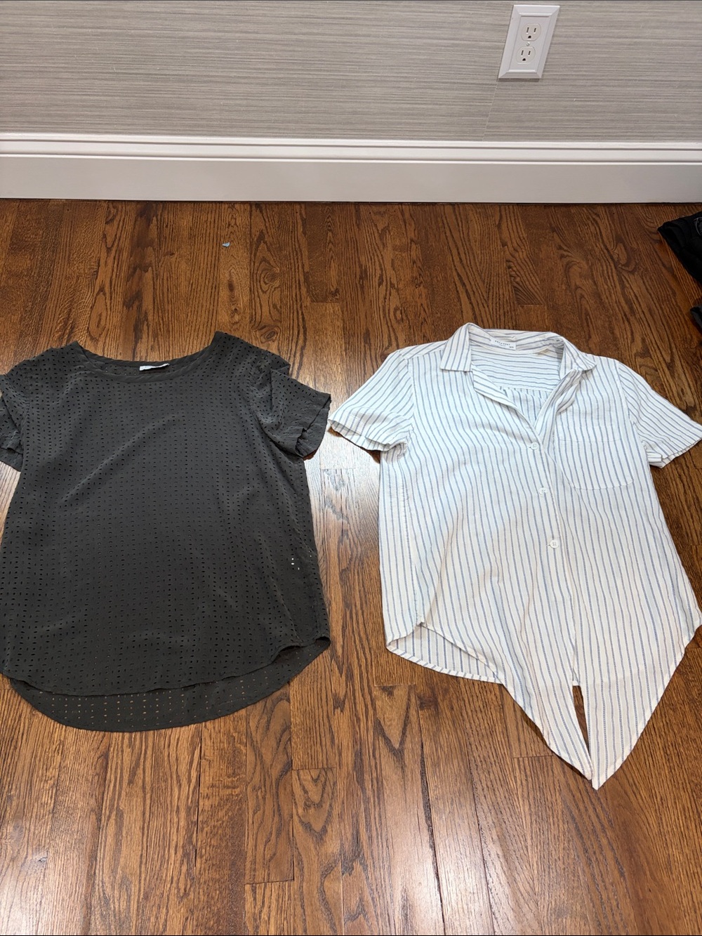 Two Equipment Short Sleeve tops